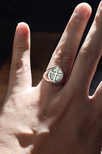 The Pope Silver Cross Ring